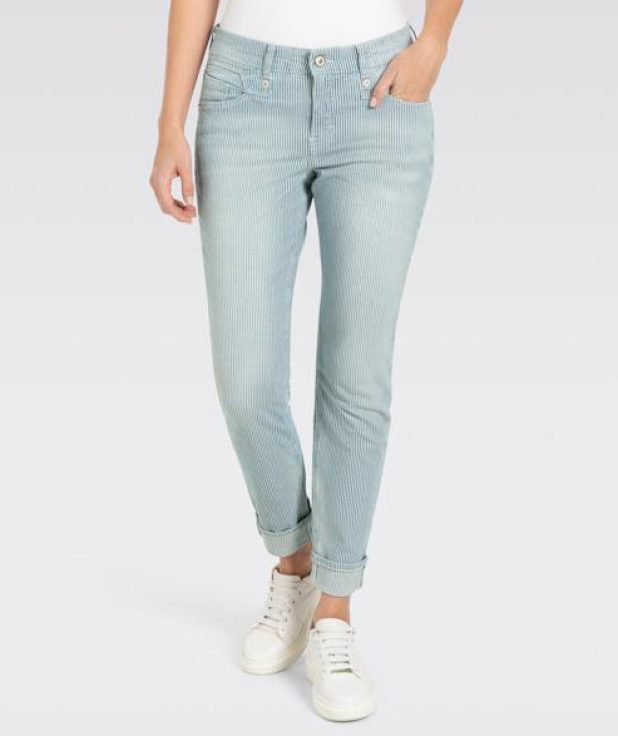 Jeans Rich Slim Stripe MAC denim gestreept