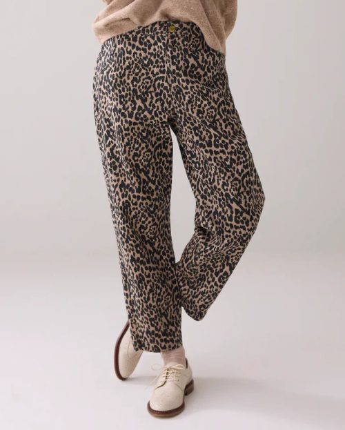 Jeans Tapered Leopard Summum beige