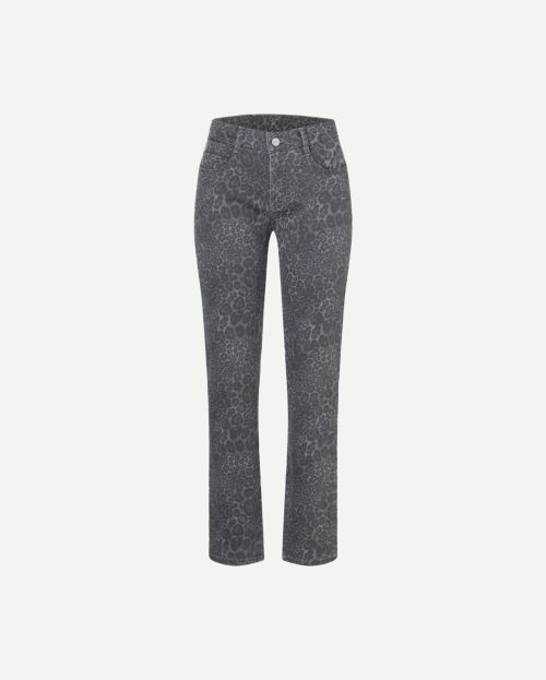 Jeans dream leopard grijs mac