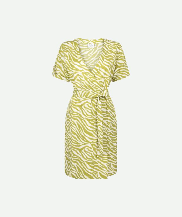 Jurk Hailey another label groen zebra