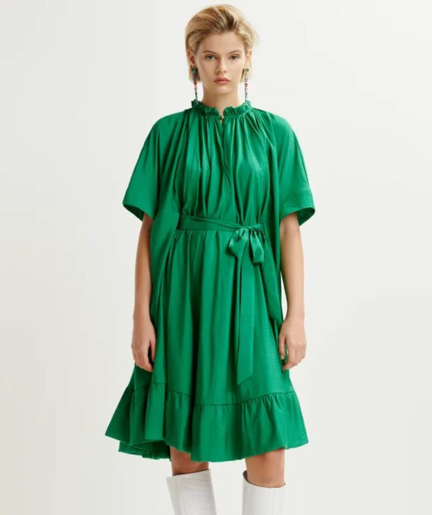 Jurk Heliotrope Essentiel Antwerp groen