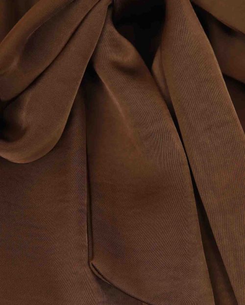 Jurk Jekaratina satin bruin chestnut JcSophie
