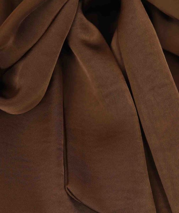 Jurk Jekaratina satin bruin chestnut JcSophie