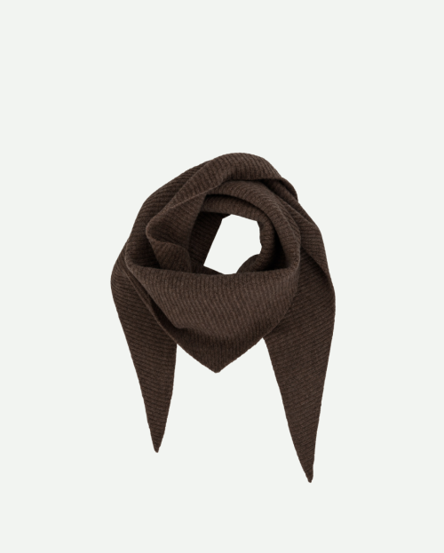 Sjaal bruin knoop