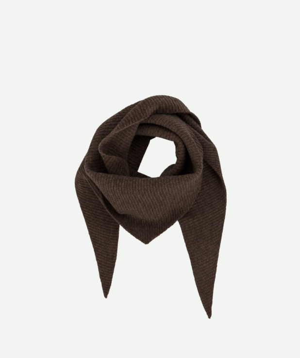 Sjaal bruin knoop
