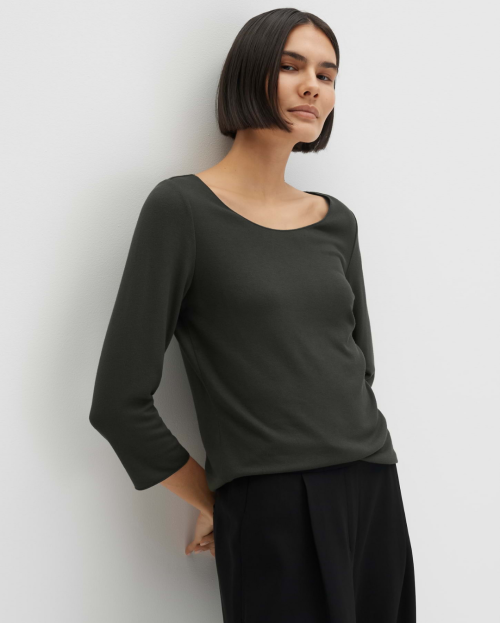 KIROSA SOFT Regular basic shirt made from ECOVERO™ viscose blend
