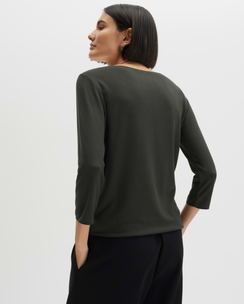 KIROSA SOFT Regular basic shirt made from ECOVERO™ viscose blend