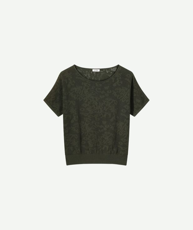 T-shirt melin kyra olive groen