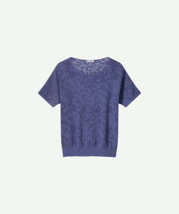 T-shirt Melin Blue Kyra indigo blauw
