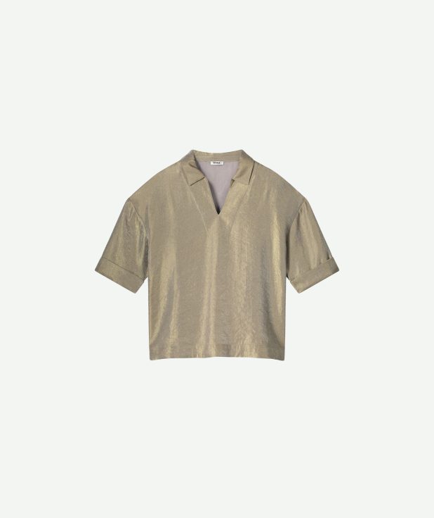 Blouse Woody Shiny Sand Kyra beige