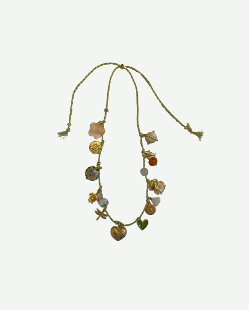 Ketting Bedels Green Jazu Jewellery multi