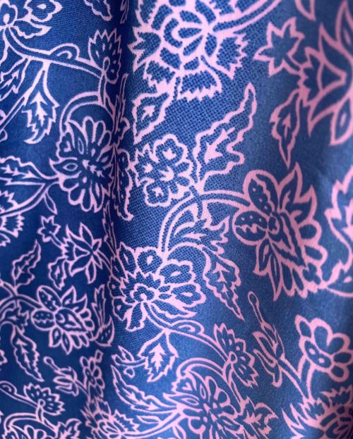 Kimono Lotus Short Blauw Roze Sissel Edelbo