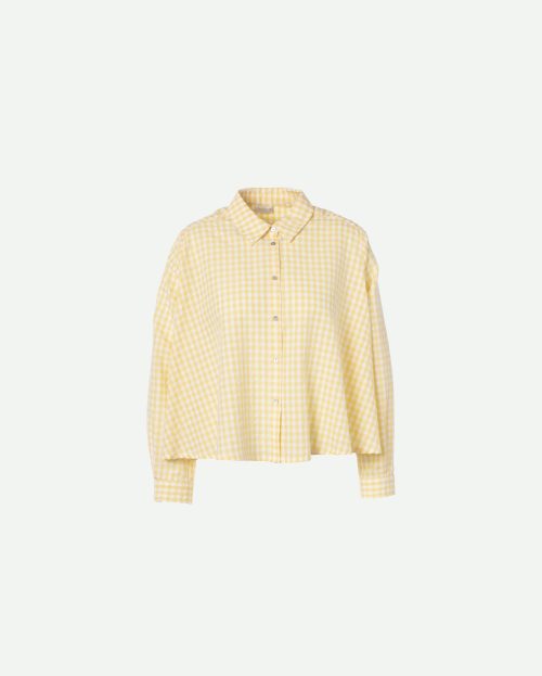 Blouse Lana Yellow JcSophie geruit geel
