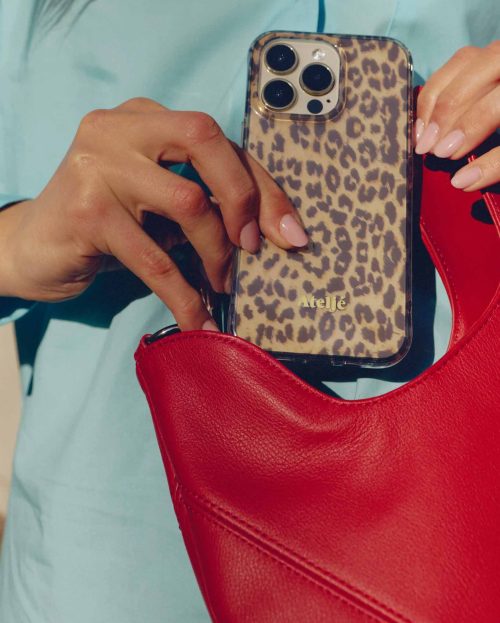 Iphone Case Leopard Ateljé brown no rings