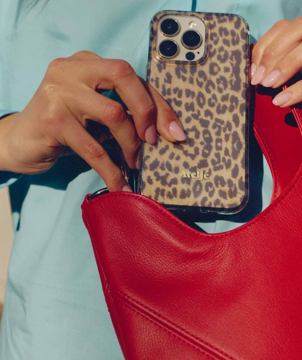 Iphone Case Leopard Ateljé bruin geen ringen