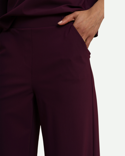 Lexie bonded trousers - blackberry