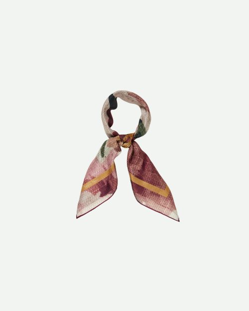 Scarf Light Dusty Bloom Tapis Noir bordeaux multicolor