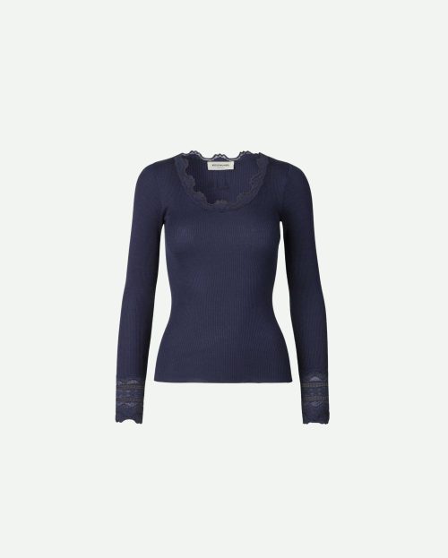 Longsleeve Benita Navy Rosemunde donkerblauw