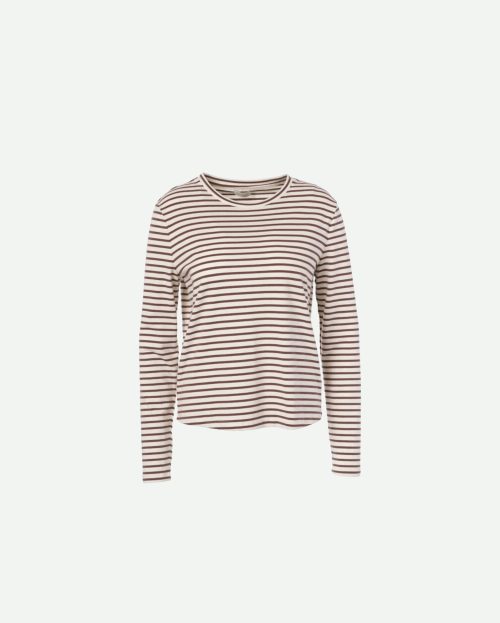 Longsleeve Lyla Maroon JcSophie ecru bruin