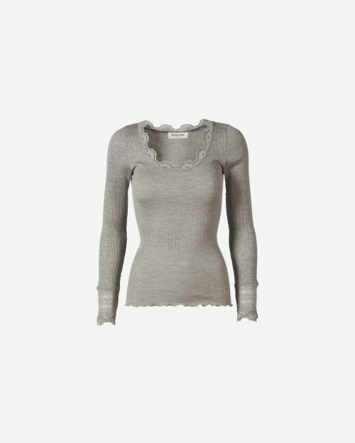 Longsleeve Benita Light Grey Rosemunde grijs