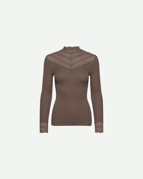 Longsleeve Benita Falcon Rosemunde beige grijs