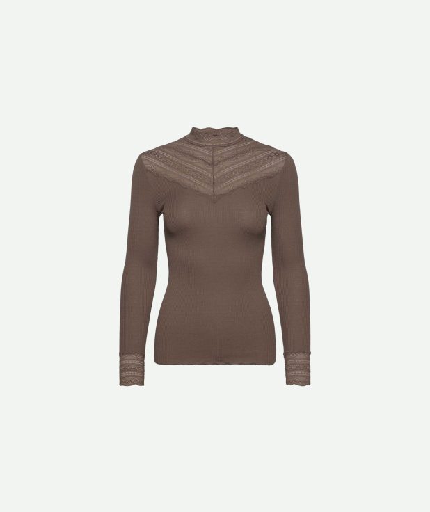 Longsleeve Benita Falcon Rosemunde beige grijs