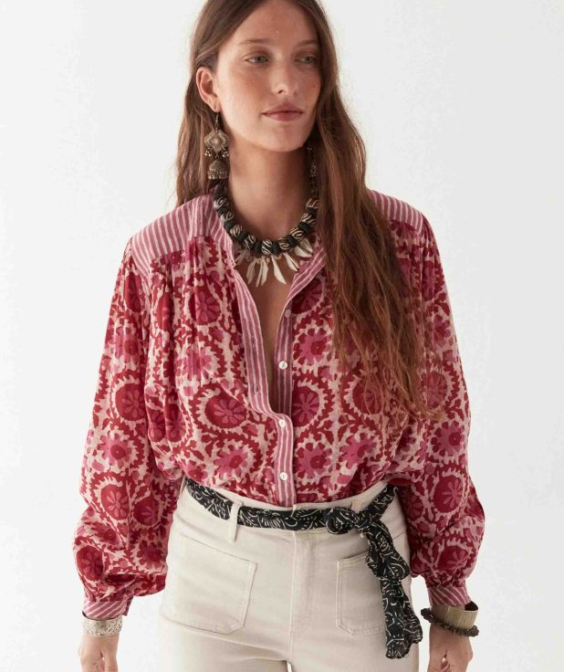 Blouse Leandra Maison Hotel roze