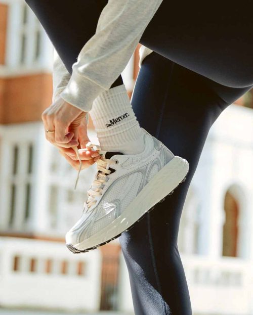 The Mercer Socks White