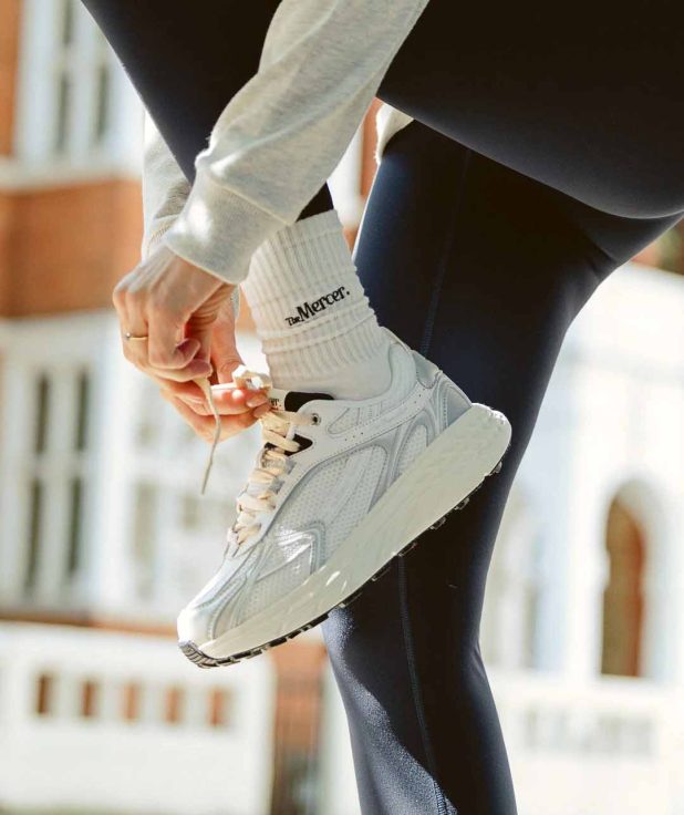 The Mercer Socks White