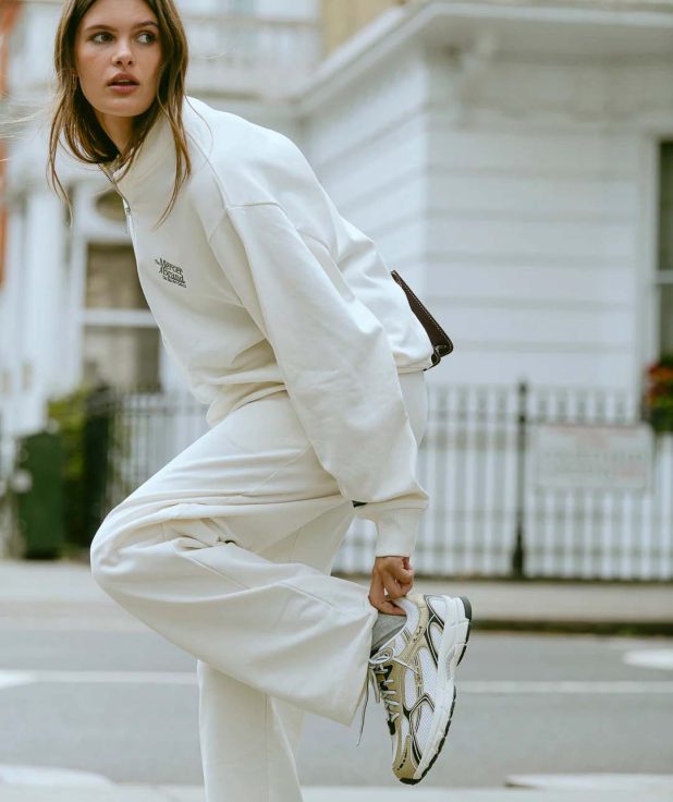 Trui Quarter Zip Ecru Mercer sweater