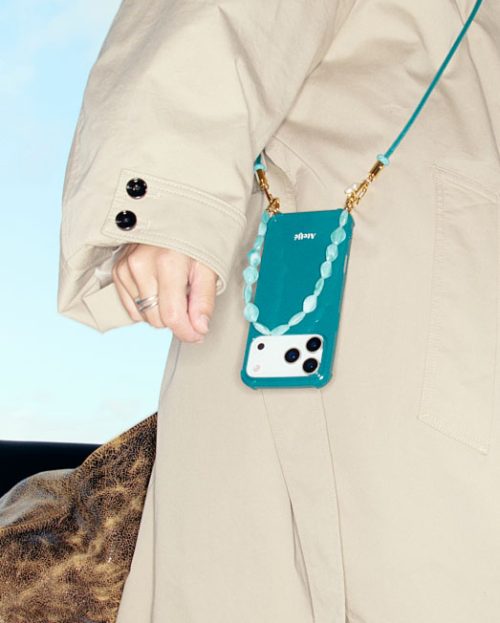 Phone Cord Short Destination Ateljé groen blauw