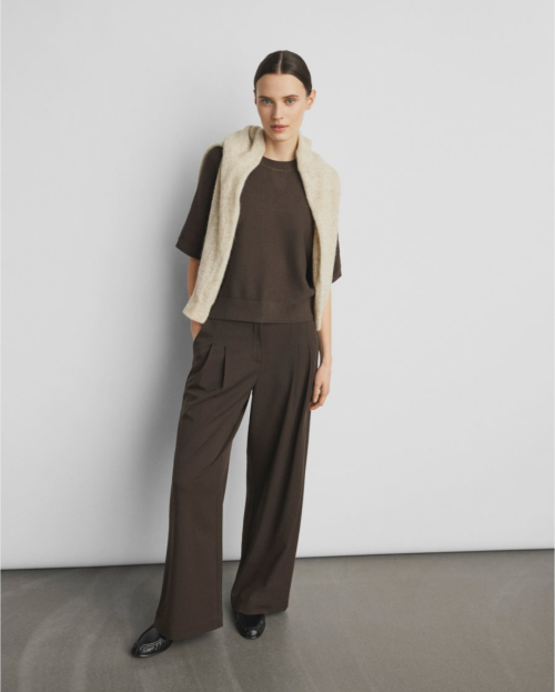 Broek bruin MSCH wide leg