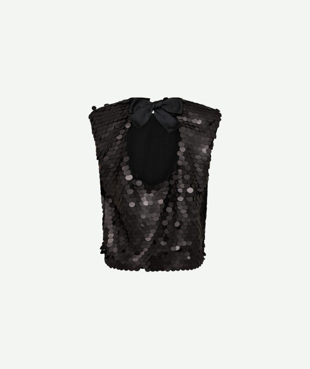 Maxi Sequin Bow Top Co'Couture