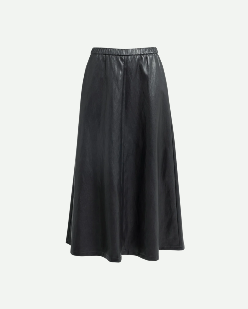 Midirok van imitatieleer met zakken yaya