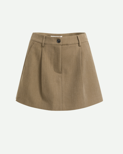 Mini skort met plooidetail
