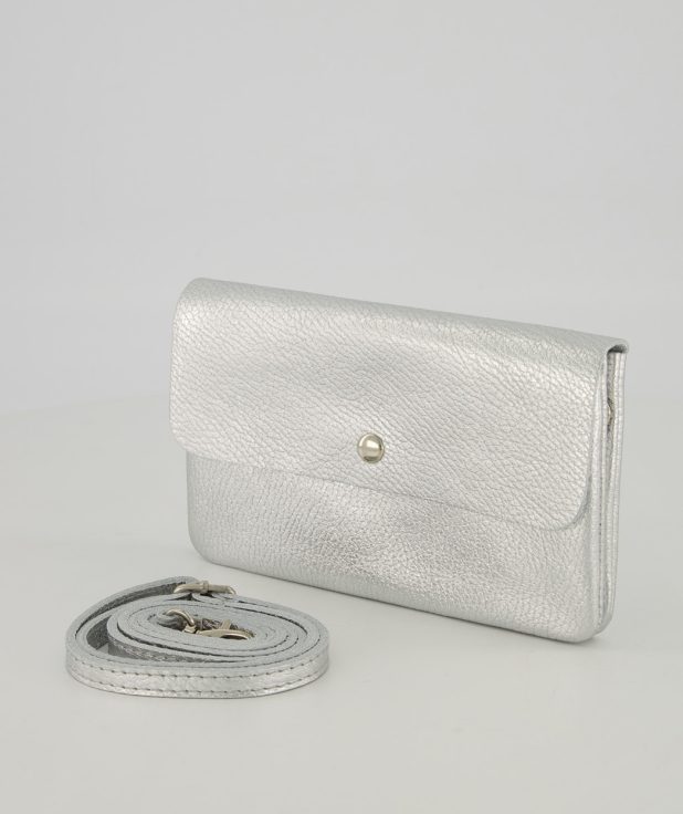 Crossbody Misa Zilver Teatro metallic