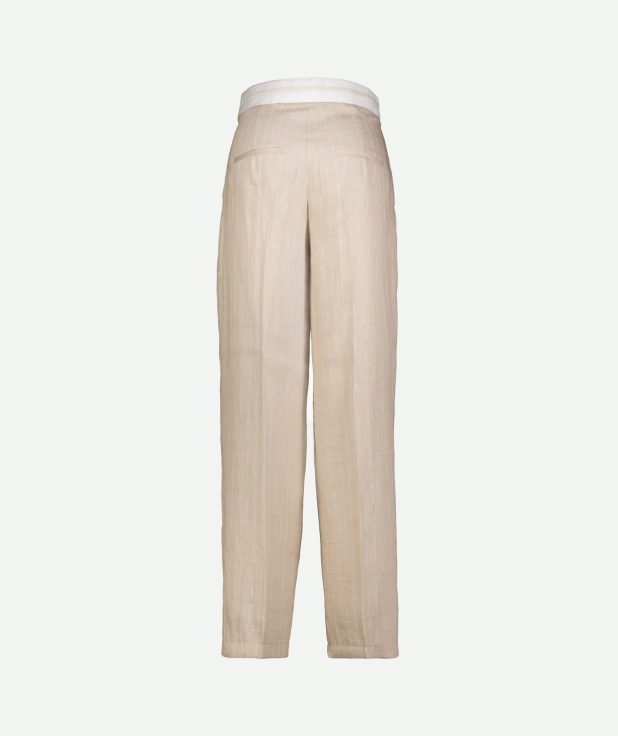 Pantalon Anny Stripe Cambio beige1