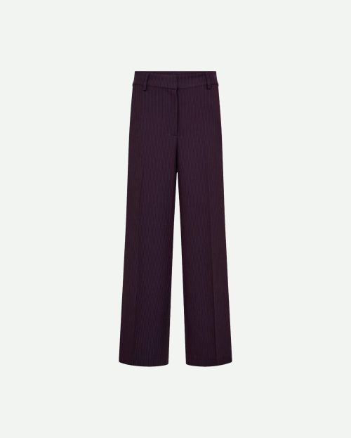 Pantalon Nolan Wide Co'Couture paars pinstripe