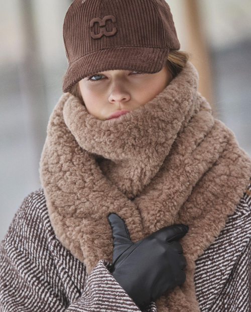 PenzaCC Fur Scarf - Mocca