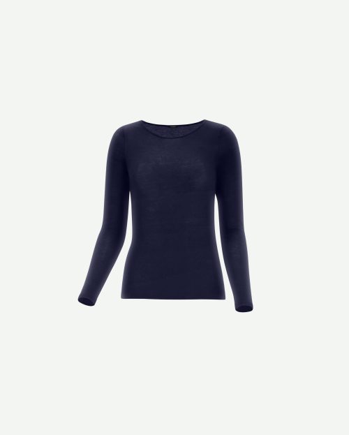 Shirt Perfect Line Blauw Oroblu longsleeve