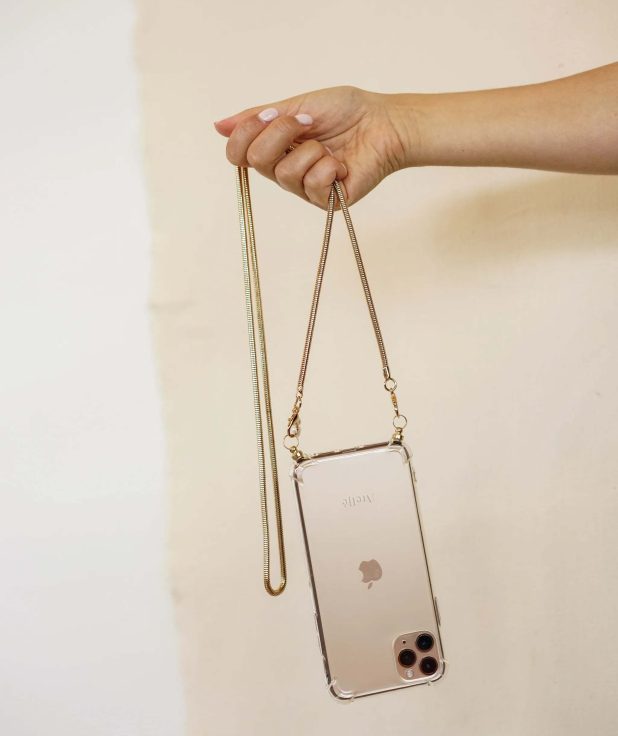 Phone Cord Long Lucky Atelje goud