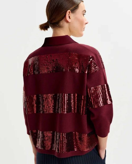 Polo Sweater Bordeaux Essentiel Antwerp 1