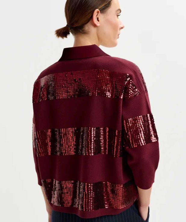 Polo Sweater Bordeaux Essentiel Antwerp 1
