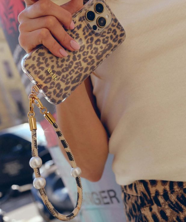 Phone Cord Short Posh Spice Ateljé leopard