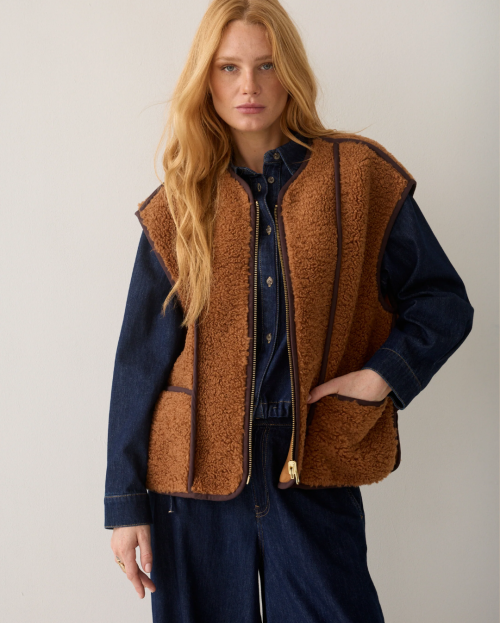 Reversible bodywarmer teddysummum