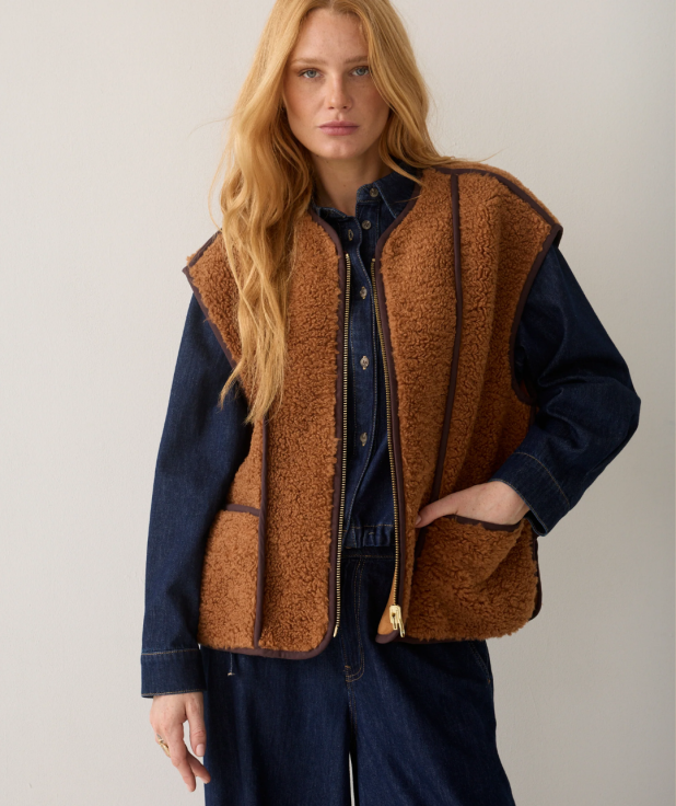 Reversible bodywarmer teddysummum
