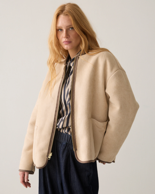 Reversible teddy jacket summum