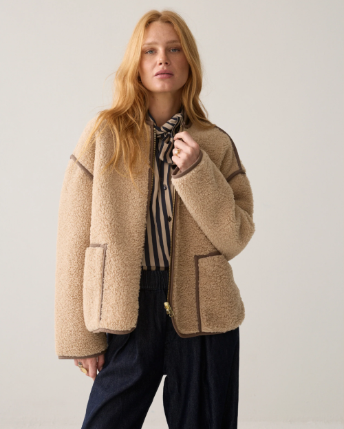 Reversible teddy jacket summum