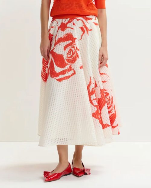Rok Jango Essentiel Antwerp ecru met print