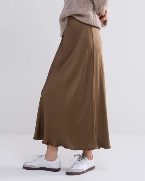 Rok Satin Olive Summum groen